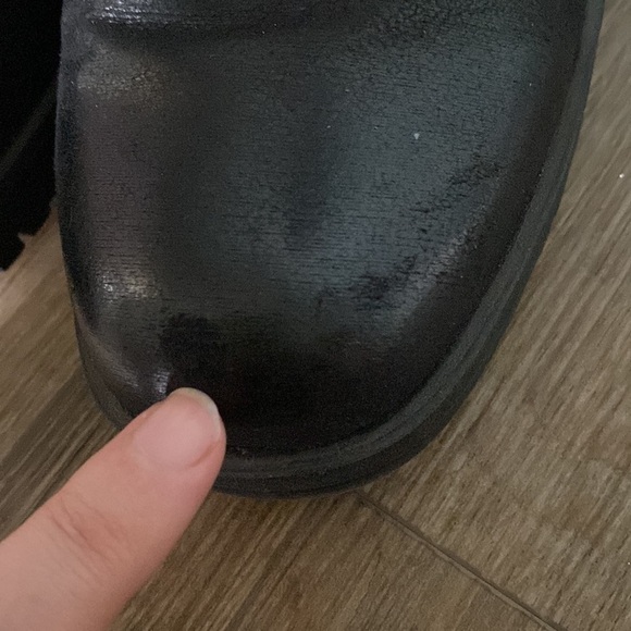 Baretraps Tevin Boot Black Womens Size 8 Medium. Rustic faux fur cottagecore - Picture 3 of 11